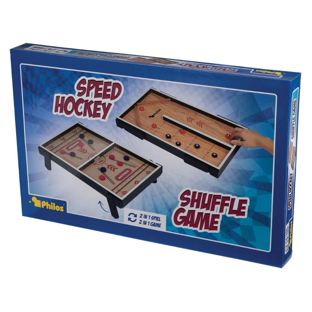 Table Réversible Speed Hockey & Shuffle Game - Jeu d'Adresse