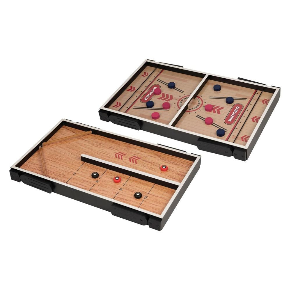 Table Réversible Speed Hockey & Shuffle Game - Jeu d'Adresse