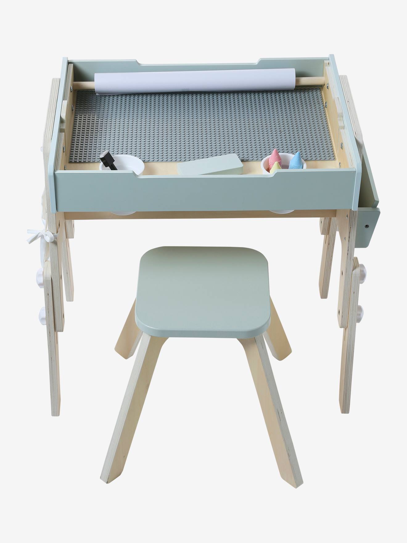 Tableau 5 en 1 en bois FSC blanc