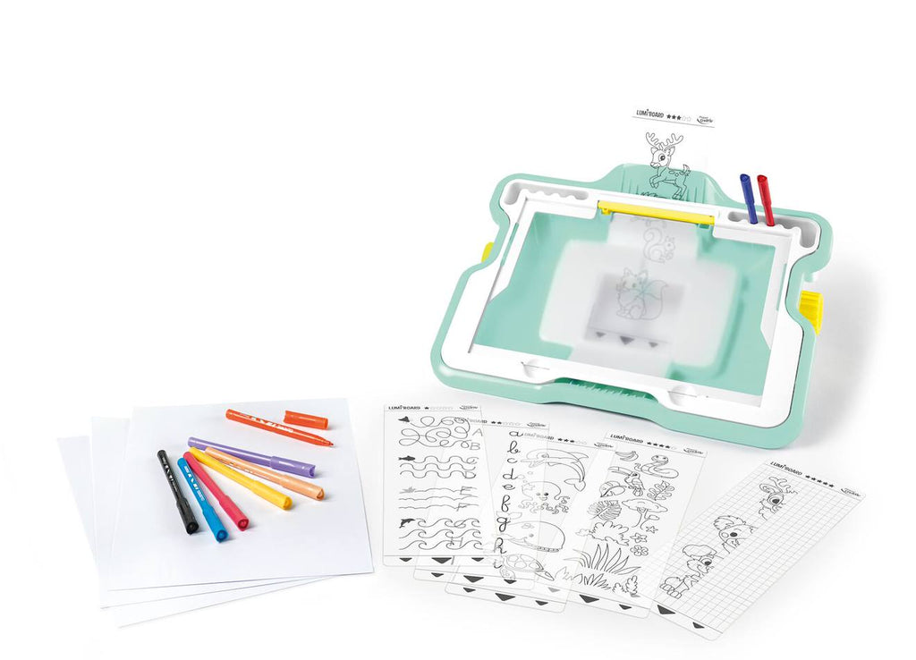 Tableau d'activités lumi board - machine lumineuse pour apprendre à dessiner multicolore