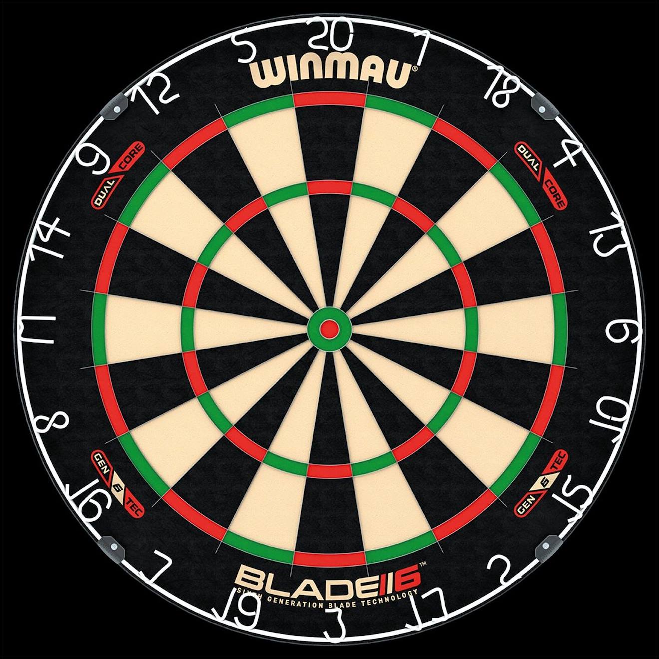 Tableau de fléchettes blade 6 dual core winmau noir