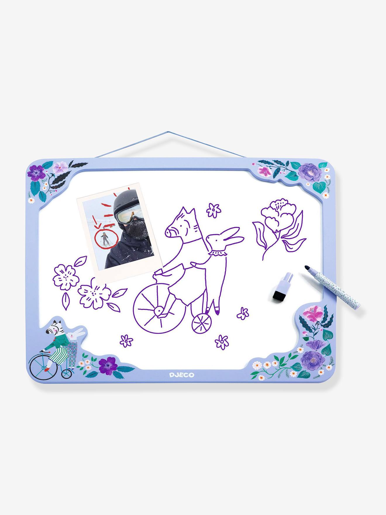Tableau magnétique tablo zèbre - multicolore