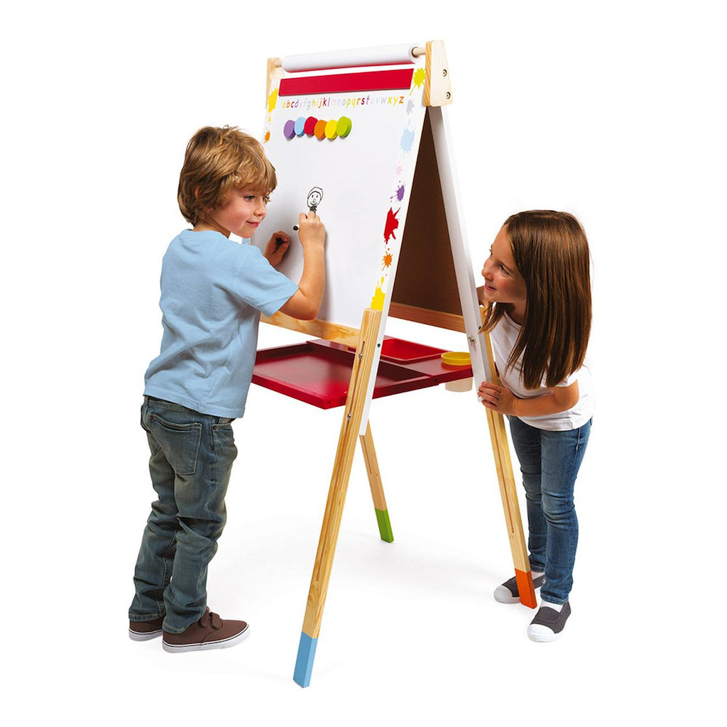 Tableau réglable en bois splash rouge