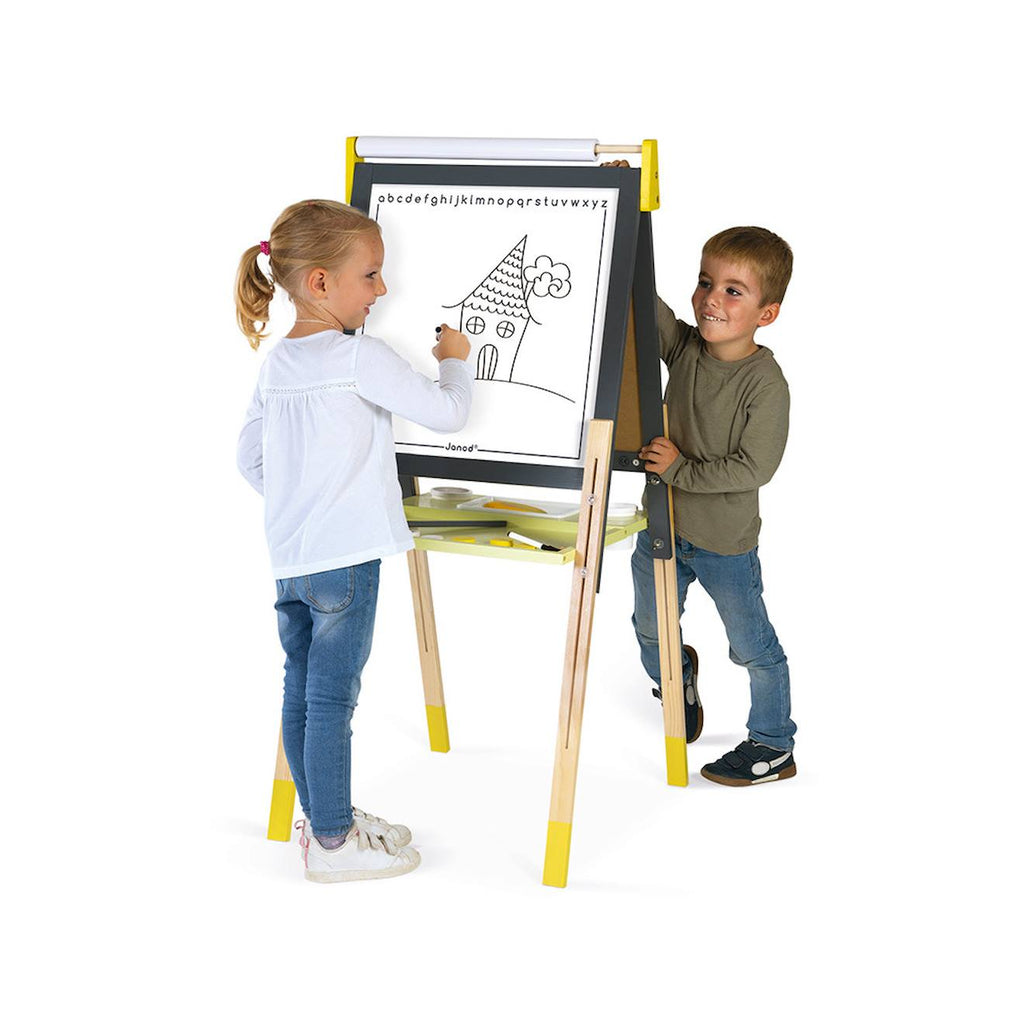 Tableau réglable gris et jaune gris
