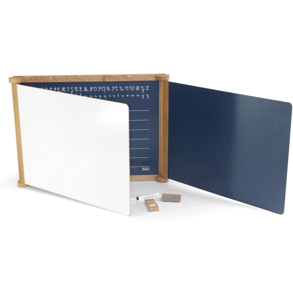 Tableau triptyque en bois noir