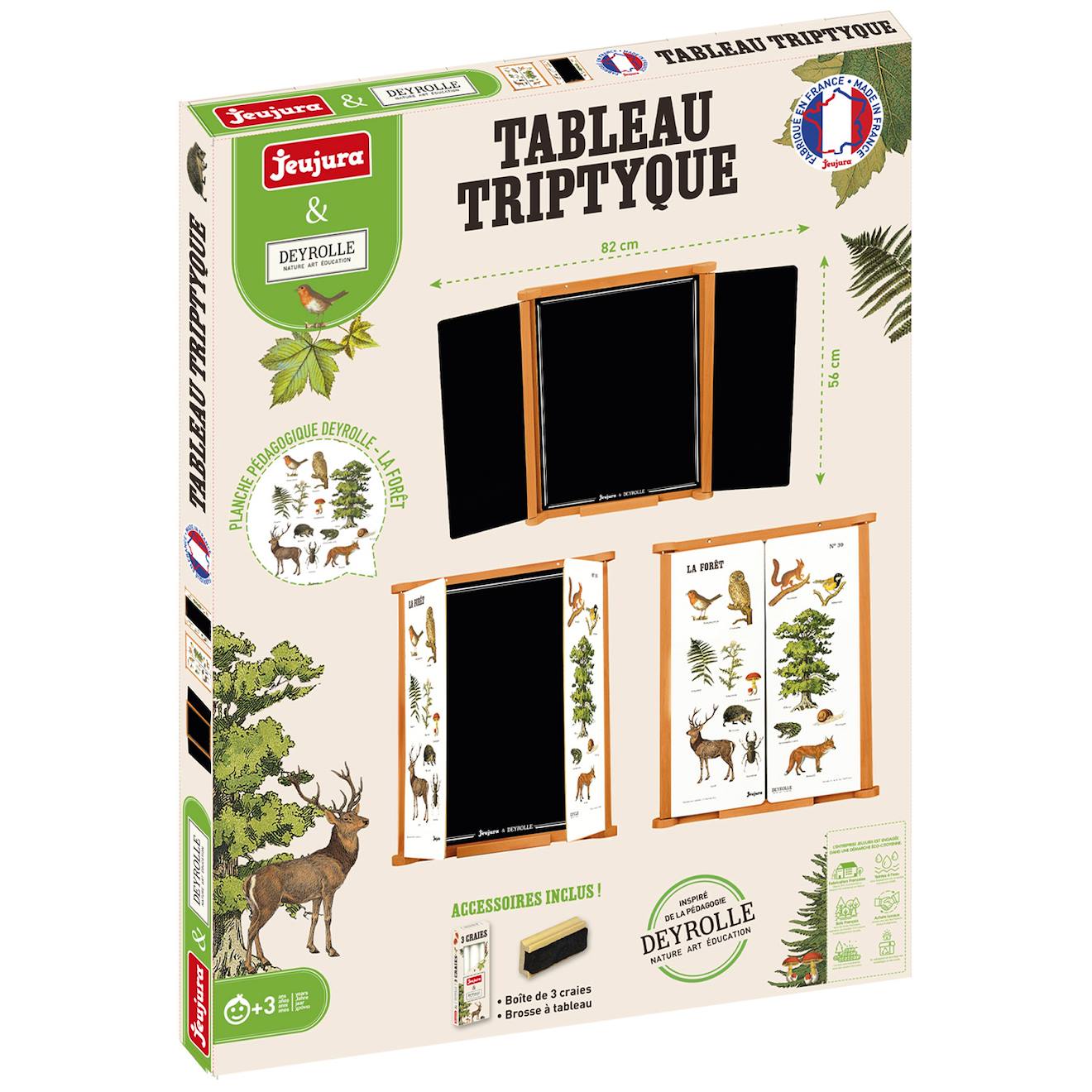 Tableau triptyque la forêt noir