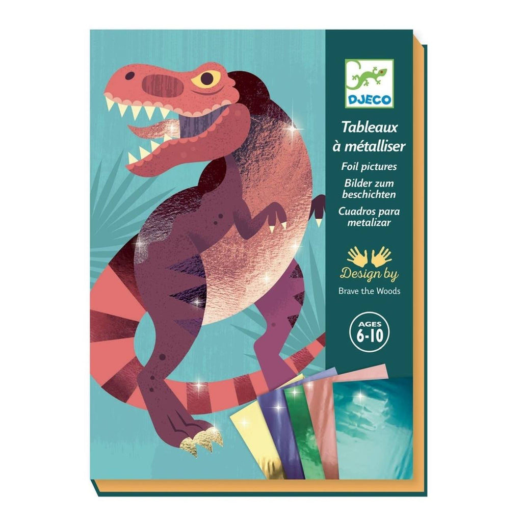 Tableaux à métalliser dinosaurs multicolore