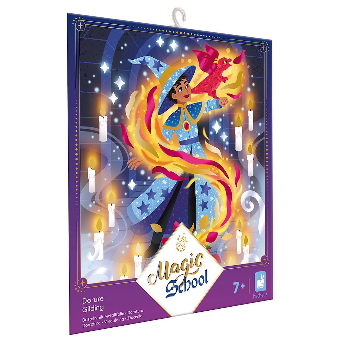 Tableaux dorure thème magie - magic school multicolore