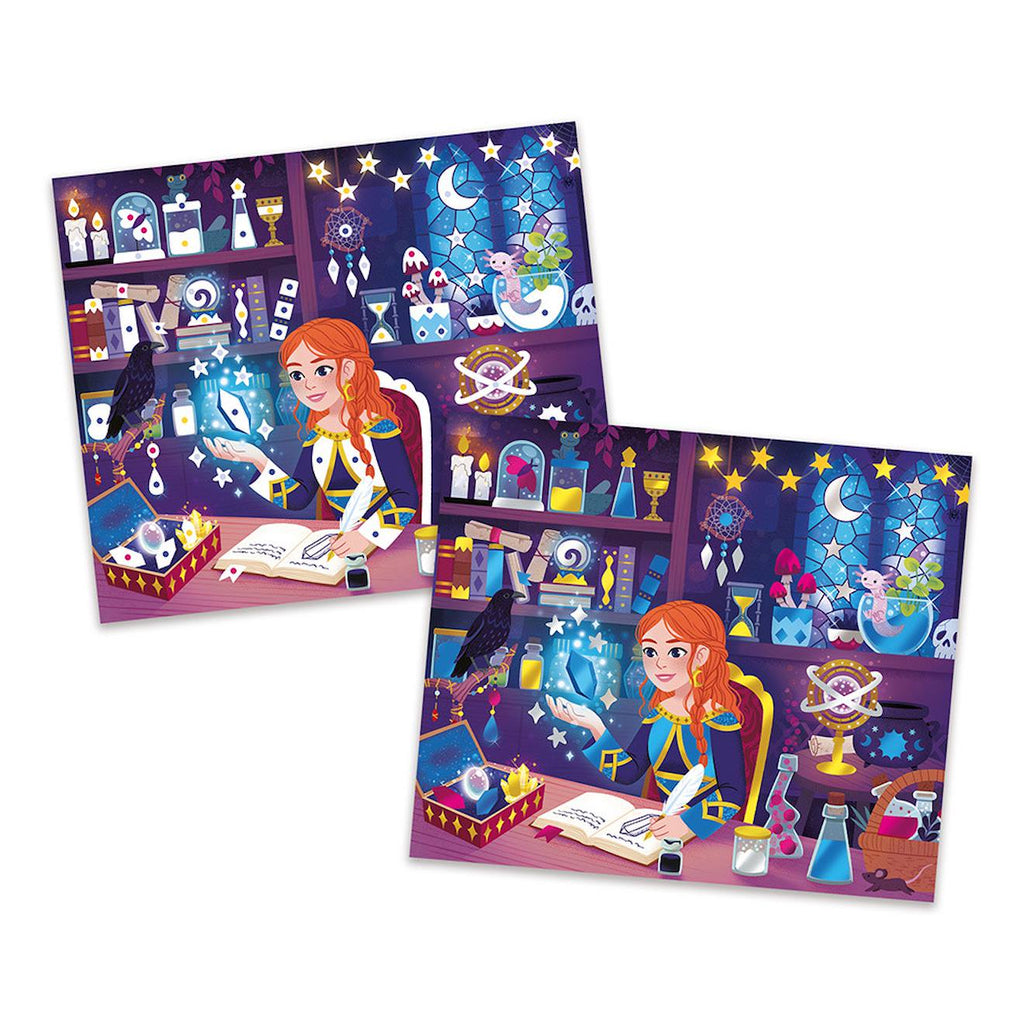 Tableaux dorure thème magie - magic school multicolore