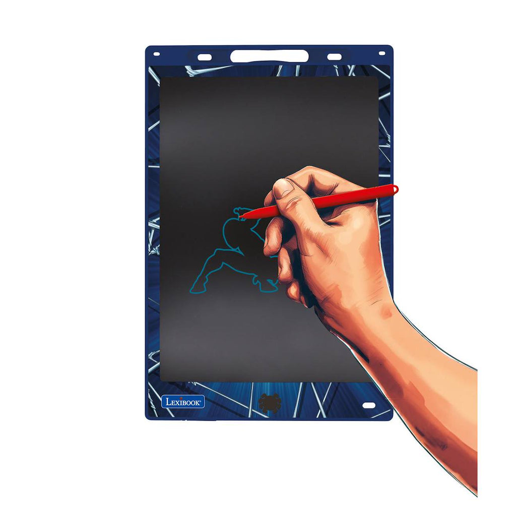 Tablette à dessins électronique multicolore Spider-Man bleu