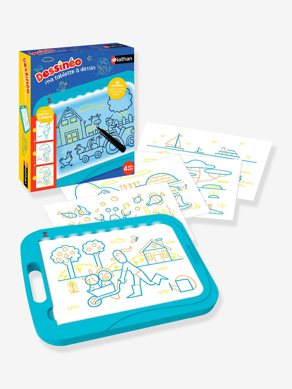 Tablette dessinéo multicolore