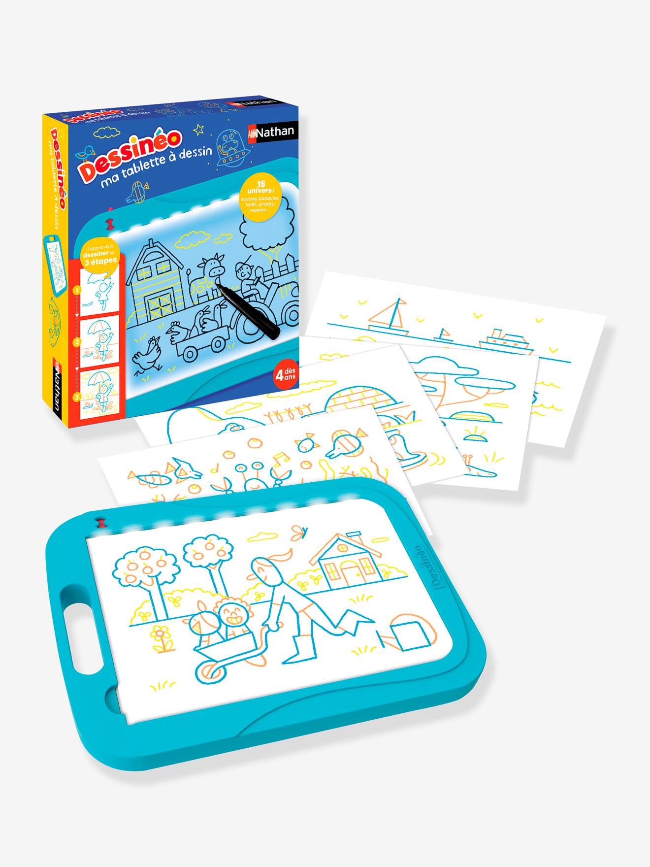Tablette dessinéo multicolore