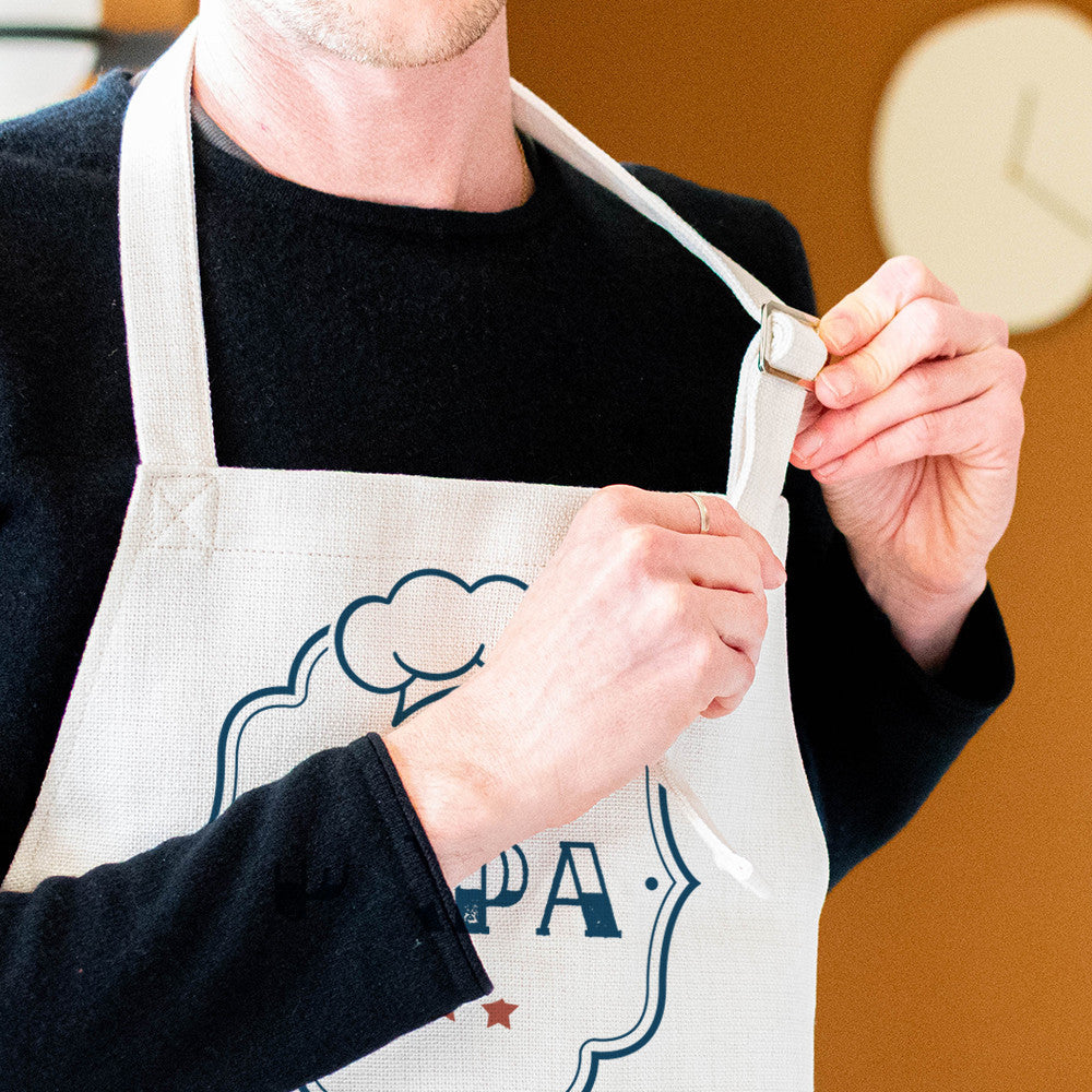 Tablier Chef Papa à Personnaliser - Tablier à Personnaliser