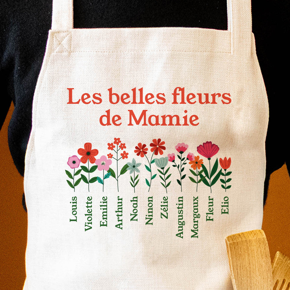 Tablier Mamie et ses Petits-enfants à Personnaliser - Tablier à Personnaliser