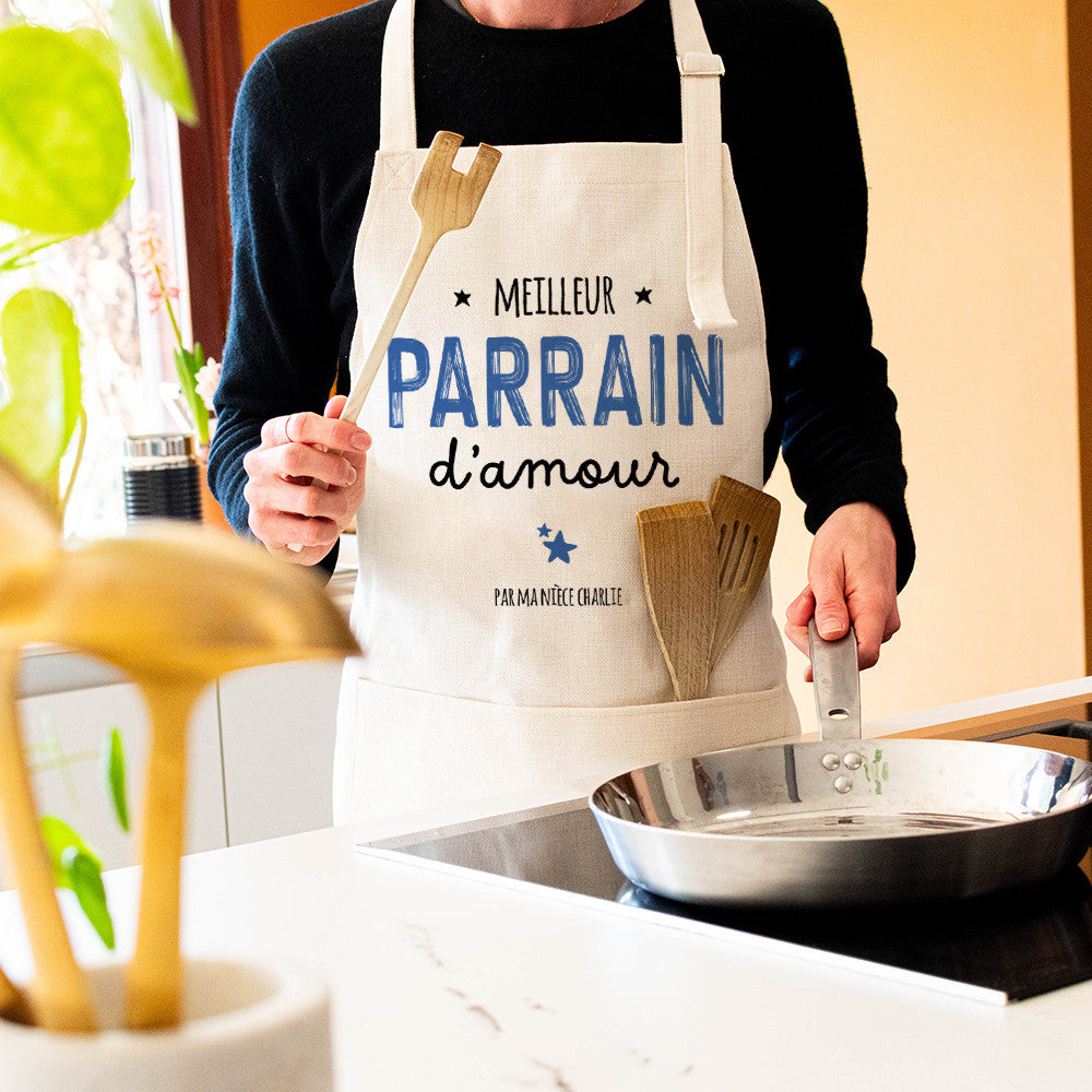 Tablier Parrain à Personnaliser - Tablier à Personnaliser