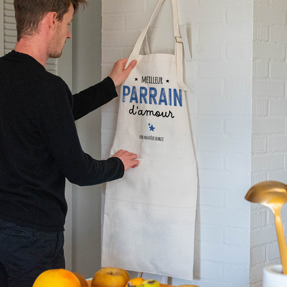 Tablier Parrain à Personnaliser - Tablier à Personnaliser