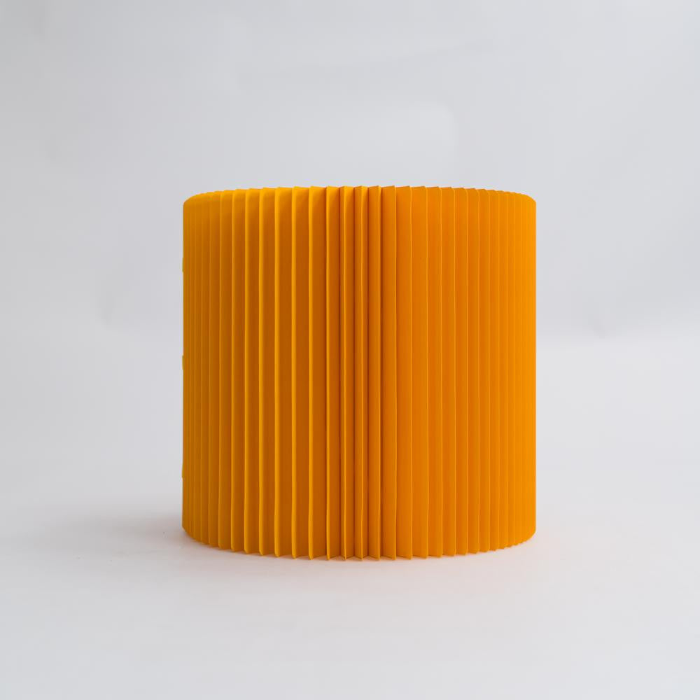 Tabouret en Kraft Pliable 28 cm Jaune - Poufs et Tabourets Originaux