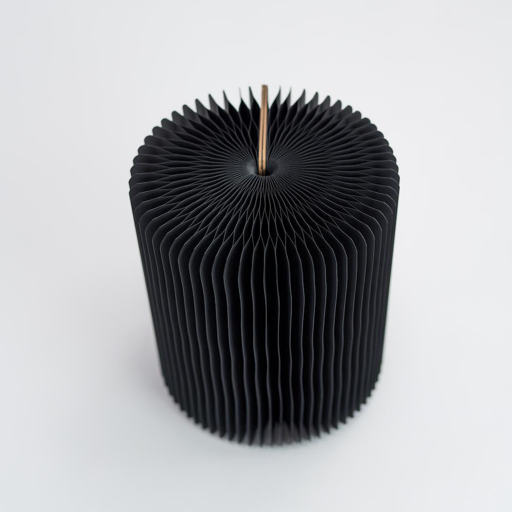 Tabouret en Kraft Pliable 38 cm Noir - Poufs et Tabourets Originaux