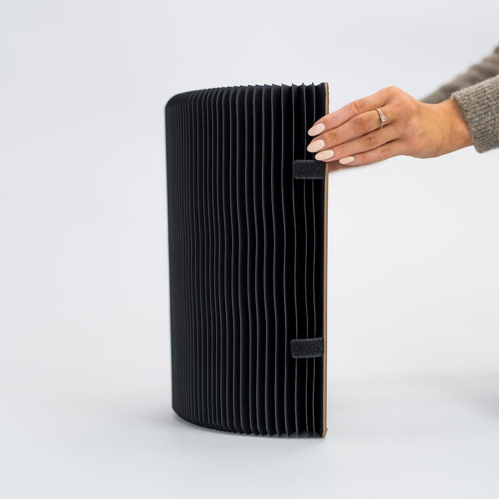 Tabouret en Kraft Pliable 38 cm Noir - Poufs et Tabourets Originaux