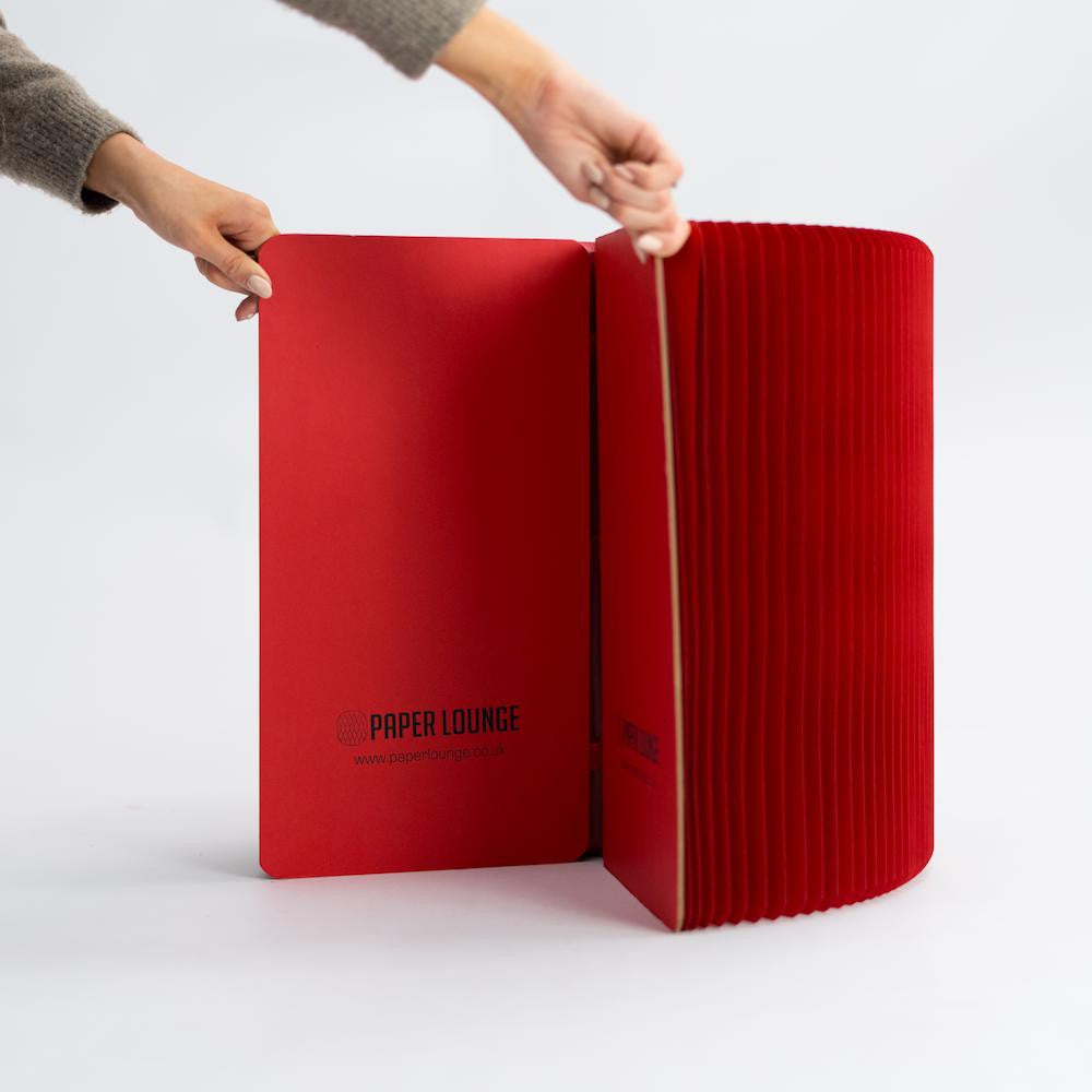 Tabouret en Kraft Pliable 28 cm Rouge - Poufs et Tabourets Originaux