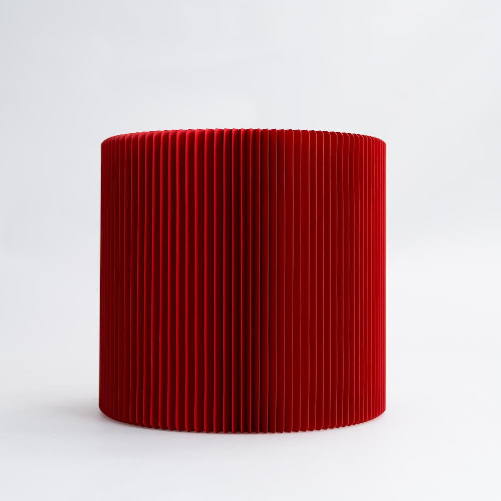 Tabouret en Kraft Pliable 28 cm Rouge - Poufs et Tabourets Originaux