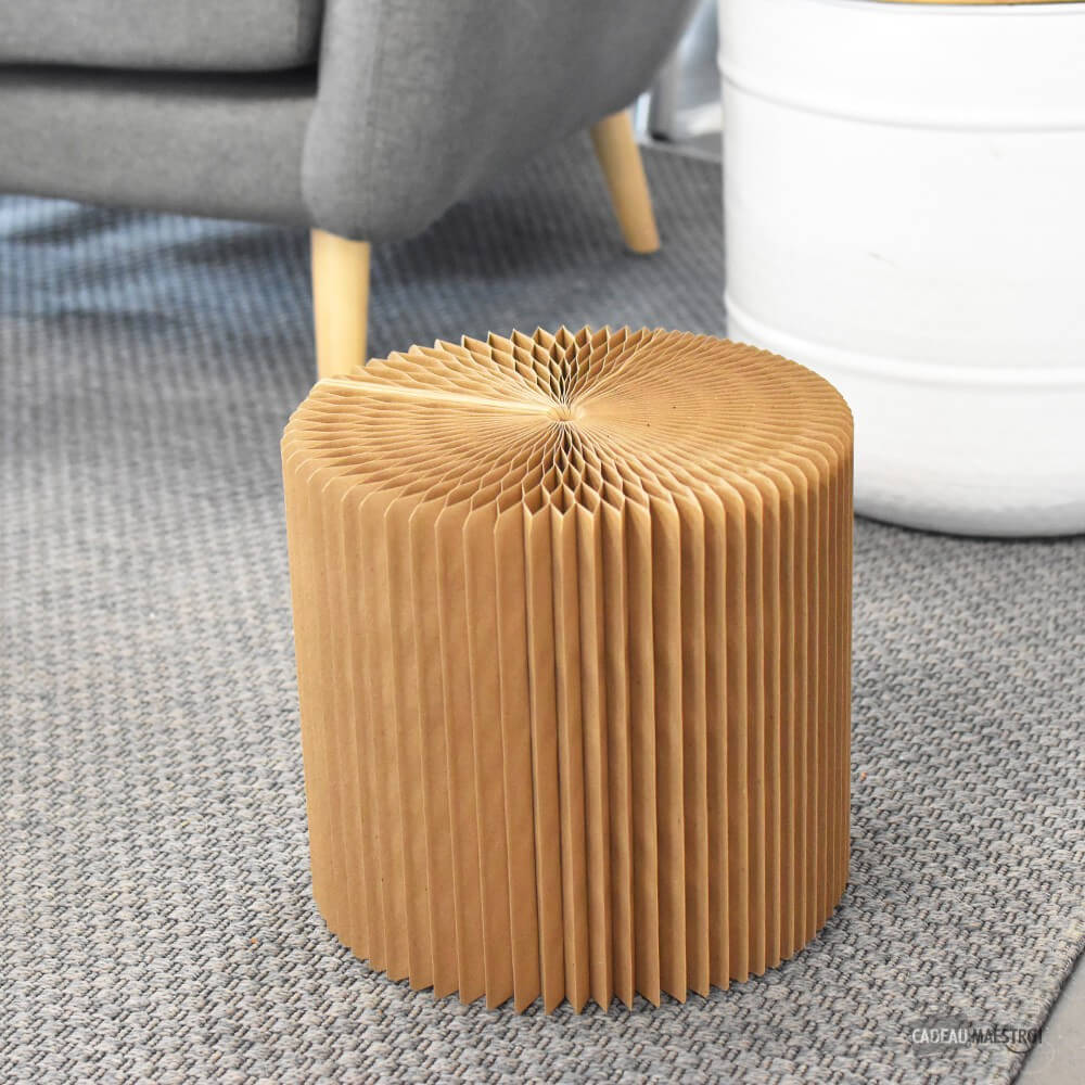 Tabouret en Kraft Pliable 28 cm - Poufs et Tabourets Originaux CadoMaestro