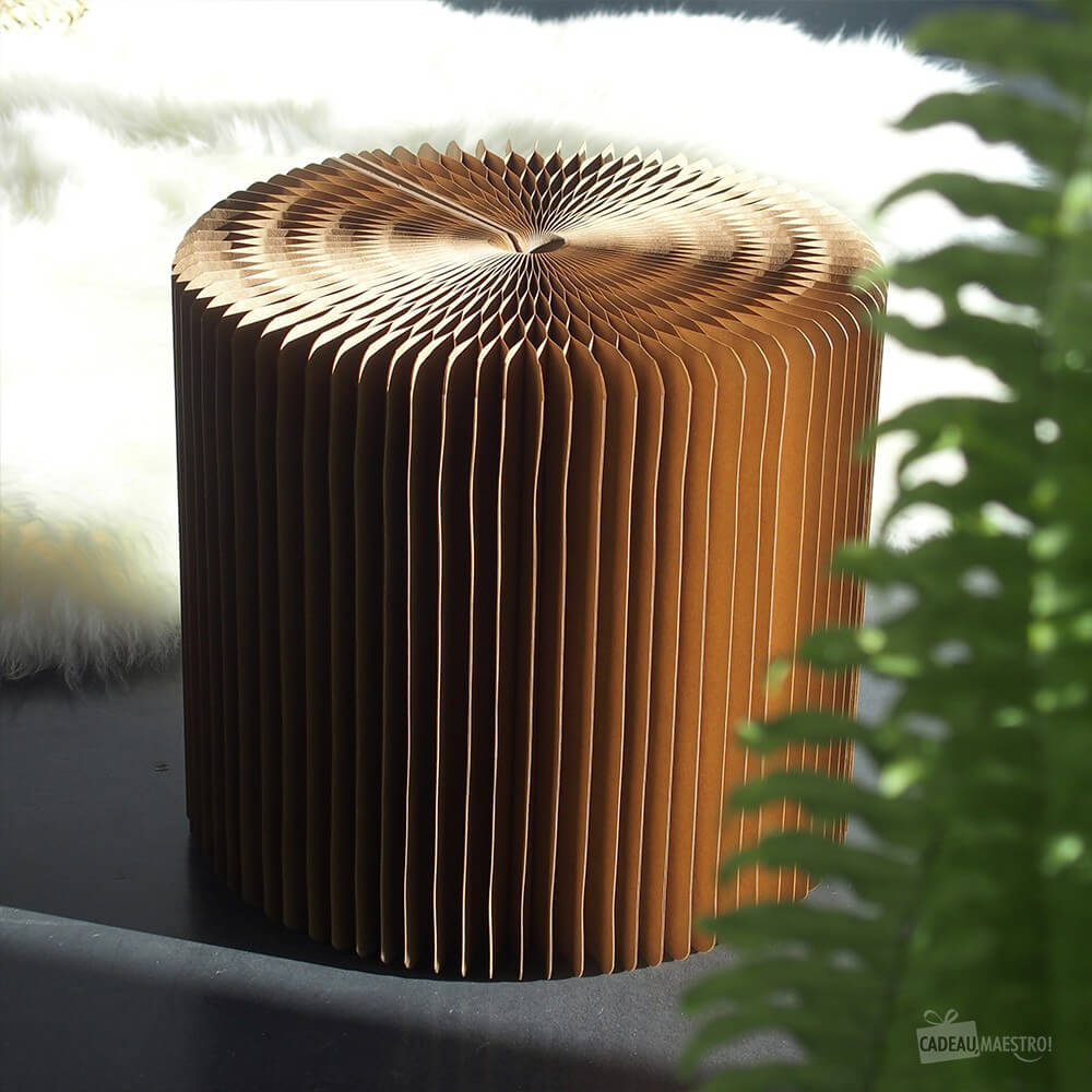 Tabouret en Kraft Pliable 28 cm - Poufs et Tabourets Originaux CadoMaestro