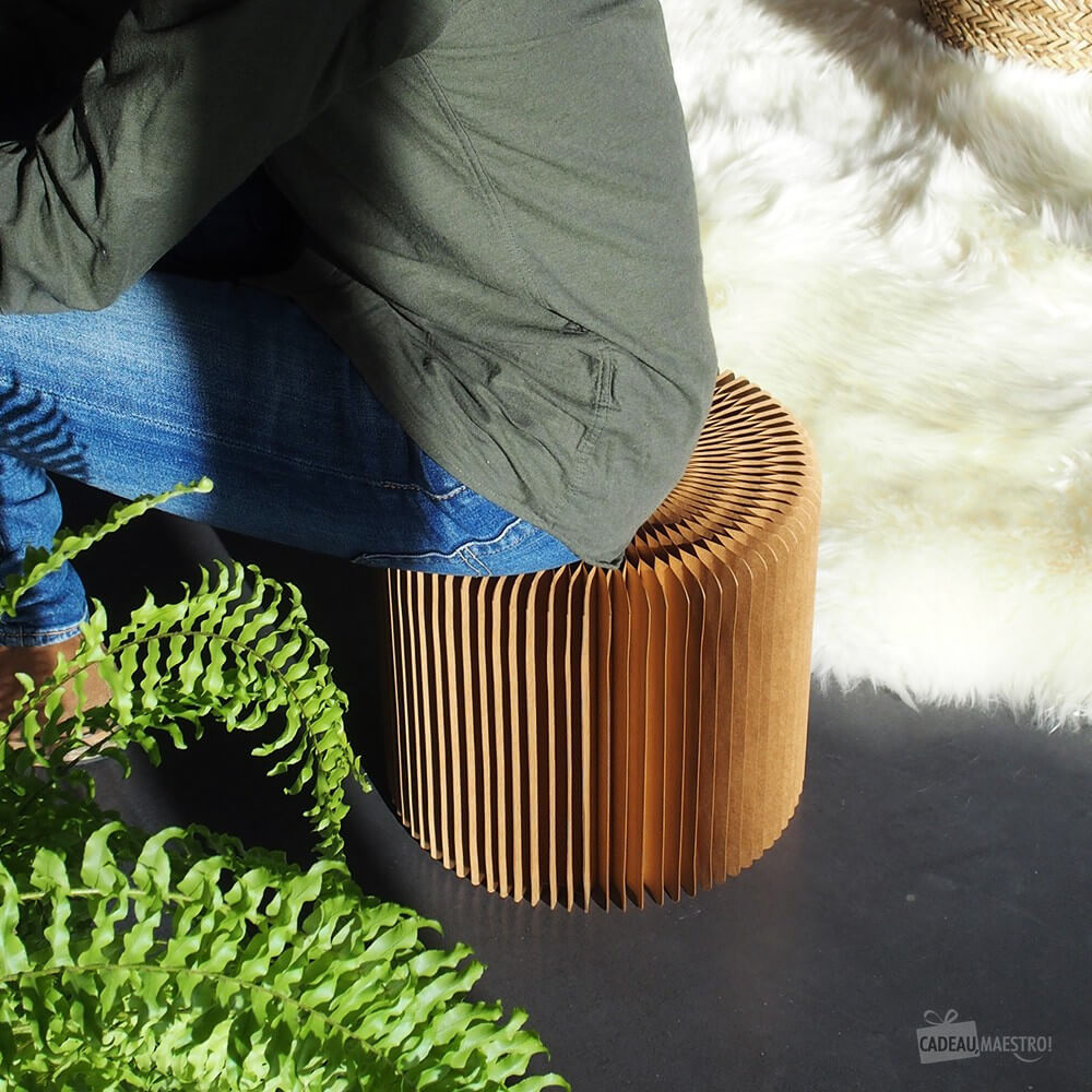 Tabouret en Kraft Pliable 28 cm - Poufs et Tabourets Originaux CadoMaestro
