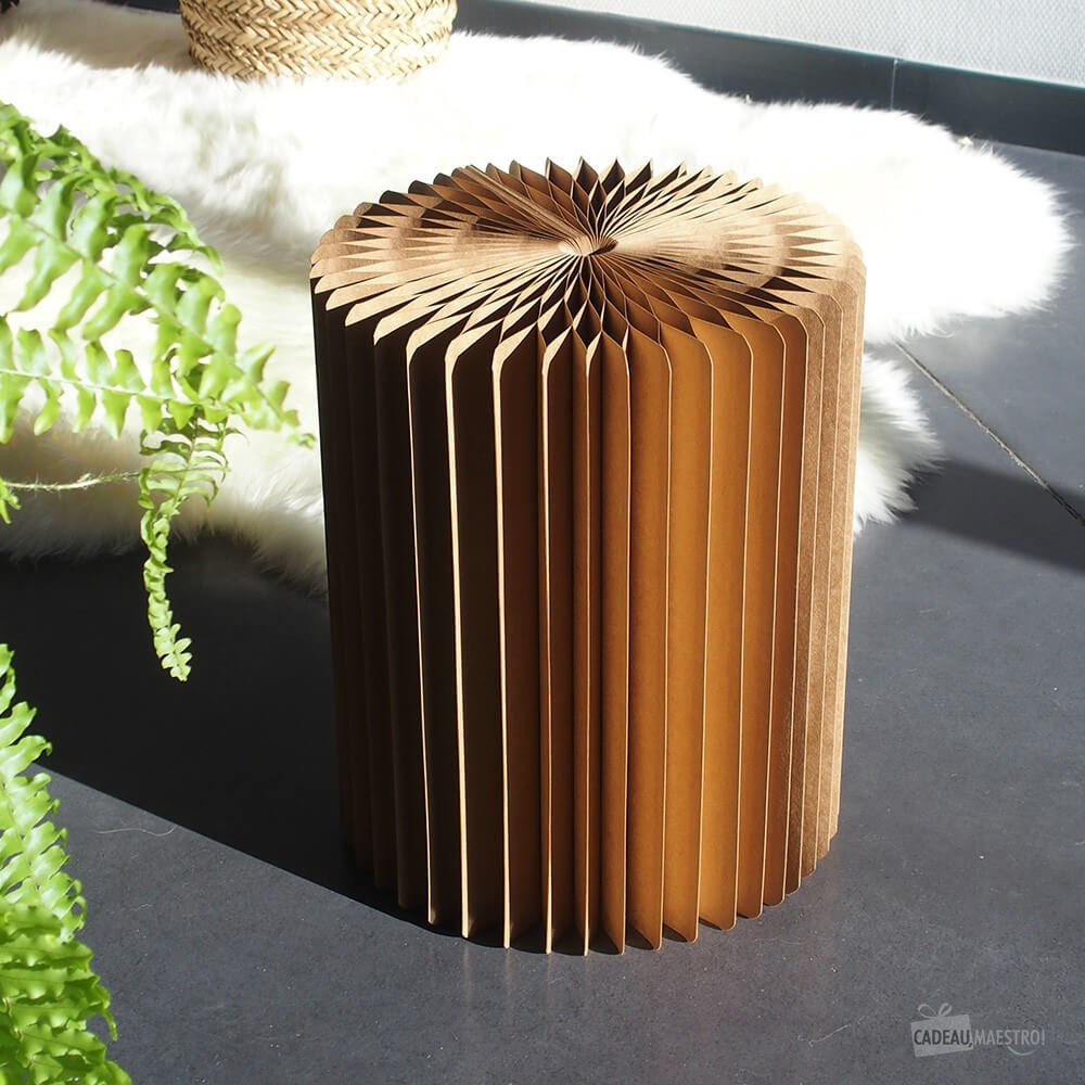 Tabouret en Kraft Pliable 38 cm - Poufs et Tabourets Originaux CadoMaestro