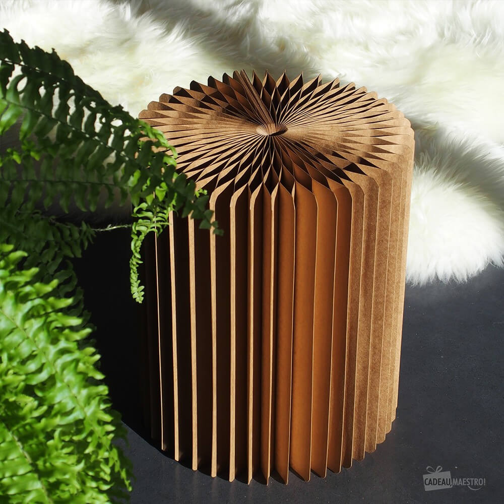 Tabouret en Kraft Pliable 38 cm - Poufs et Tabourets Originaux CadoMaestro