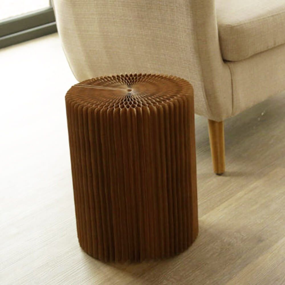 Tabouret en Kraft Pliable 38 cm - Poufs et Tabourets Originaux CadoMaestro