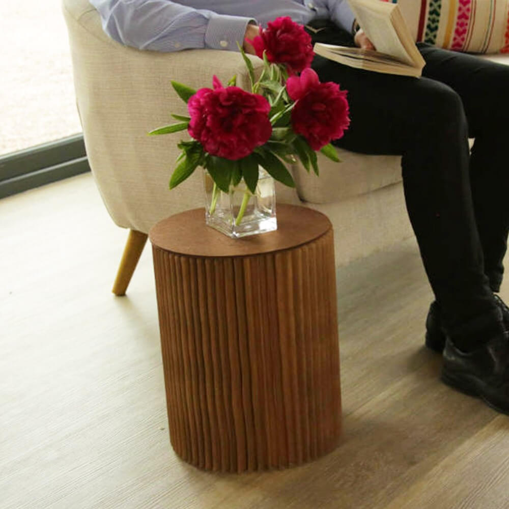 Tabouret en Kraft Pliable 38 cm - Poufs et Tabourets Originaux CadoMaestro