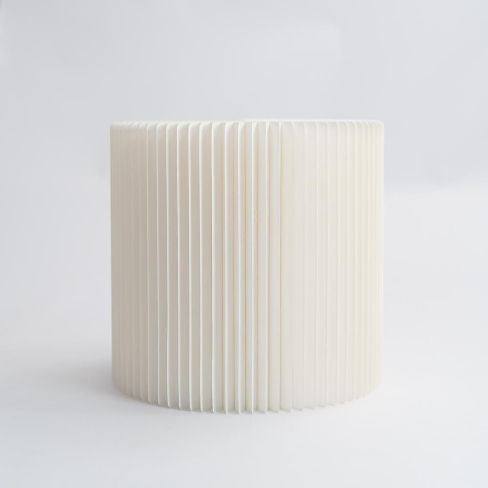 Tabouret Réversible en Kraft Pliable 28 cm Blanc - Poufs et Tabourets Originaux
