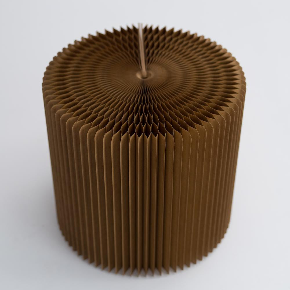 Tabouret Réversible en Kraft Pliable 28 cm - Poufs et Tabourets Originaux