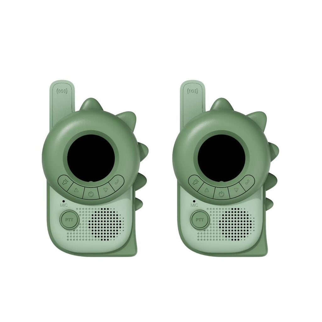 Talkie-walkie dino vert, noir