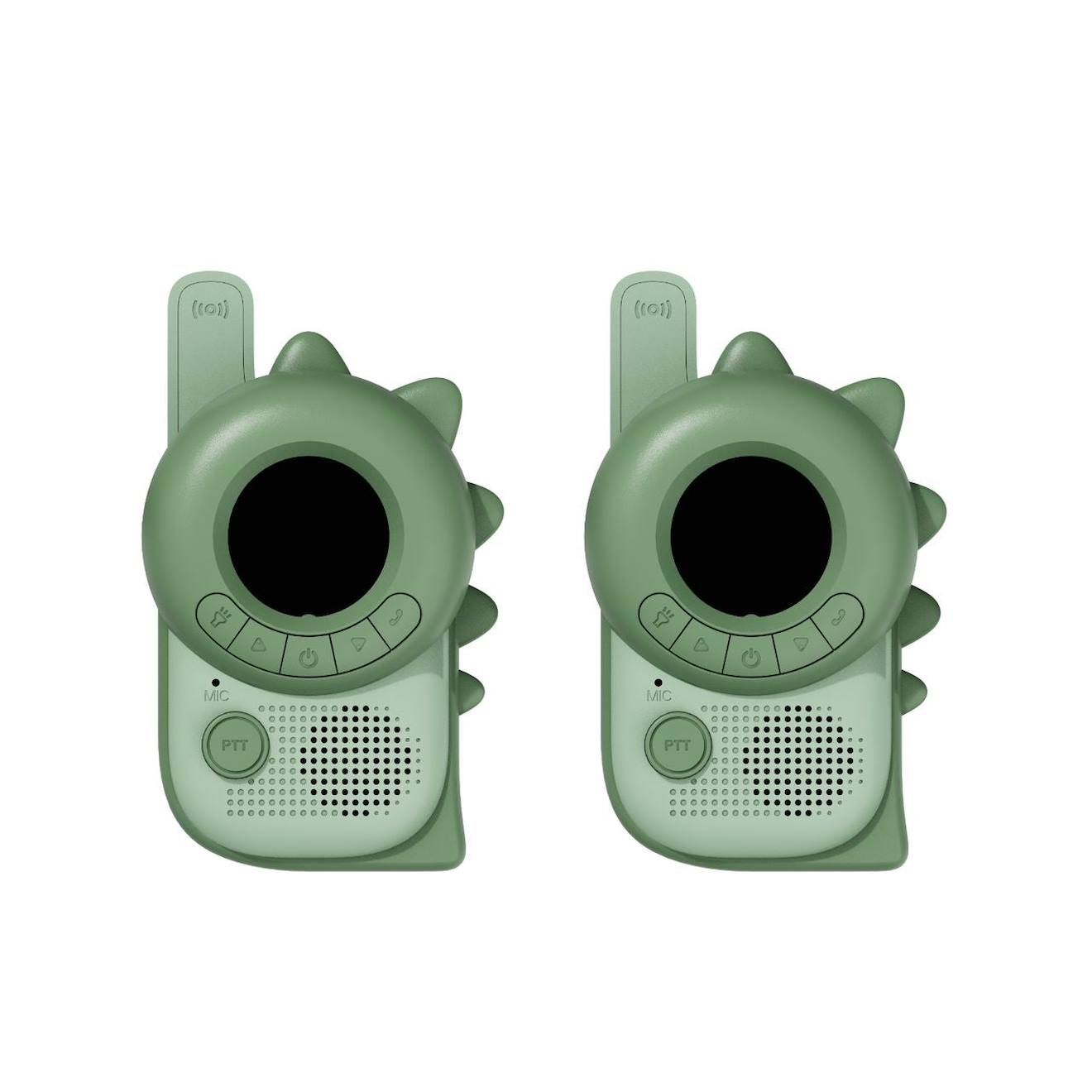 Talkie-walkie dino vert, noir