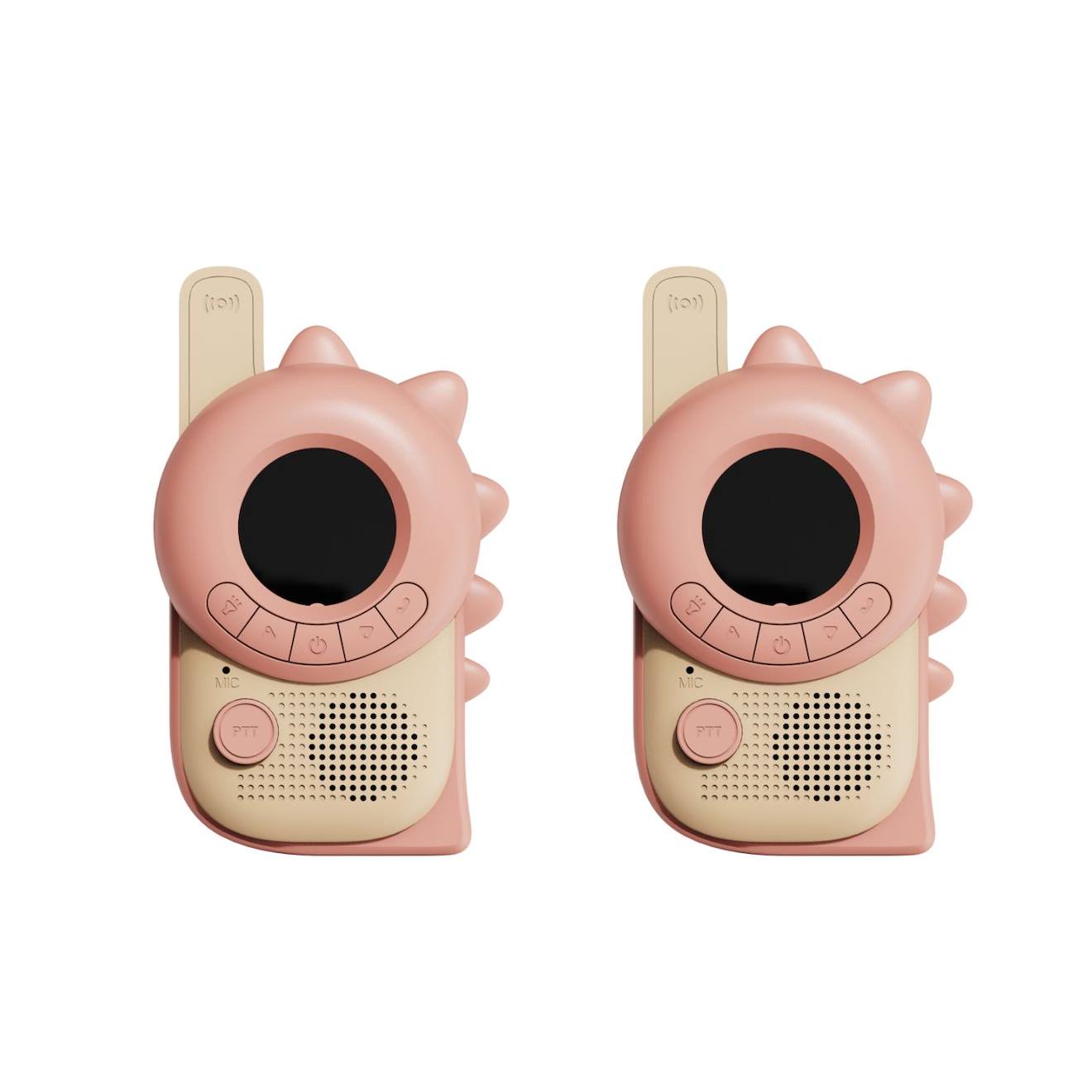 Talkie-walkie dino rose, beige