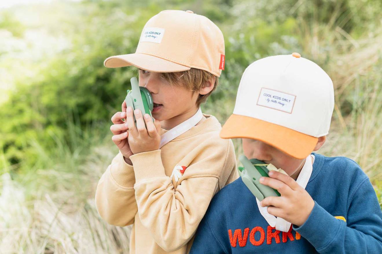 Talkie-walkie dino vert, noir