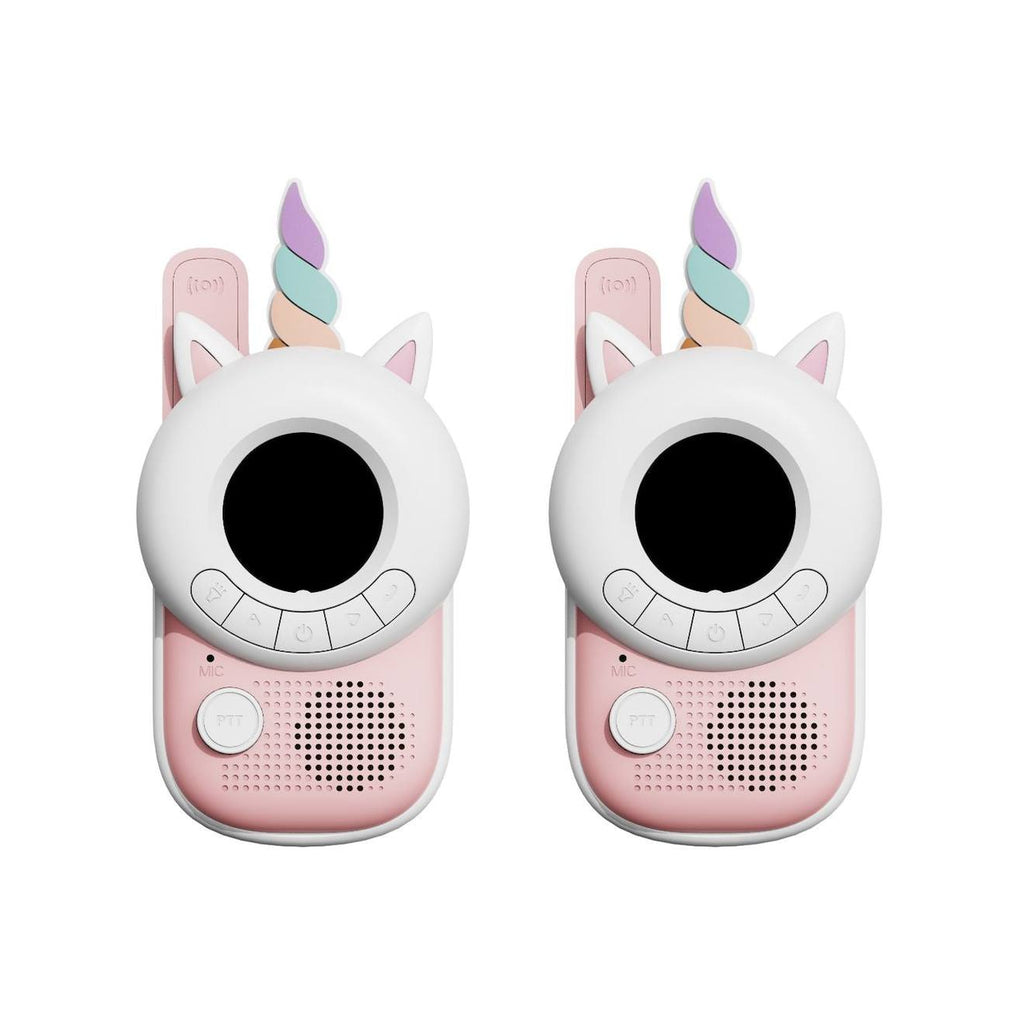 Talkie-walkie licorne rose, blanc, bleu