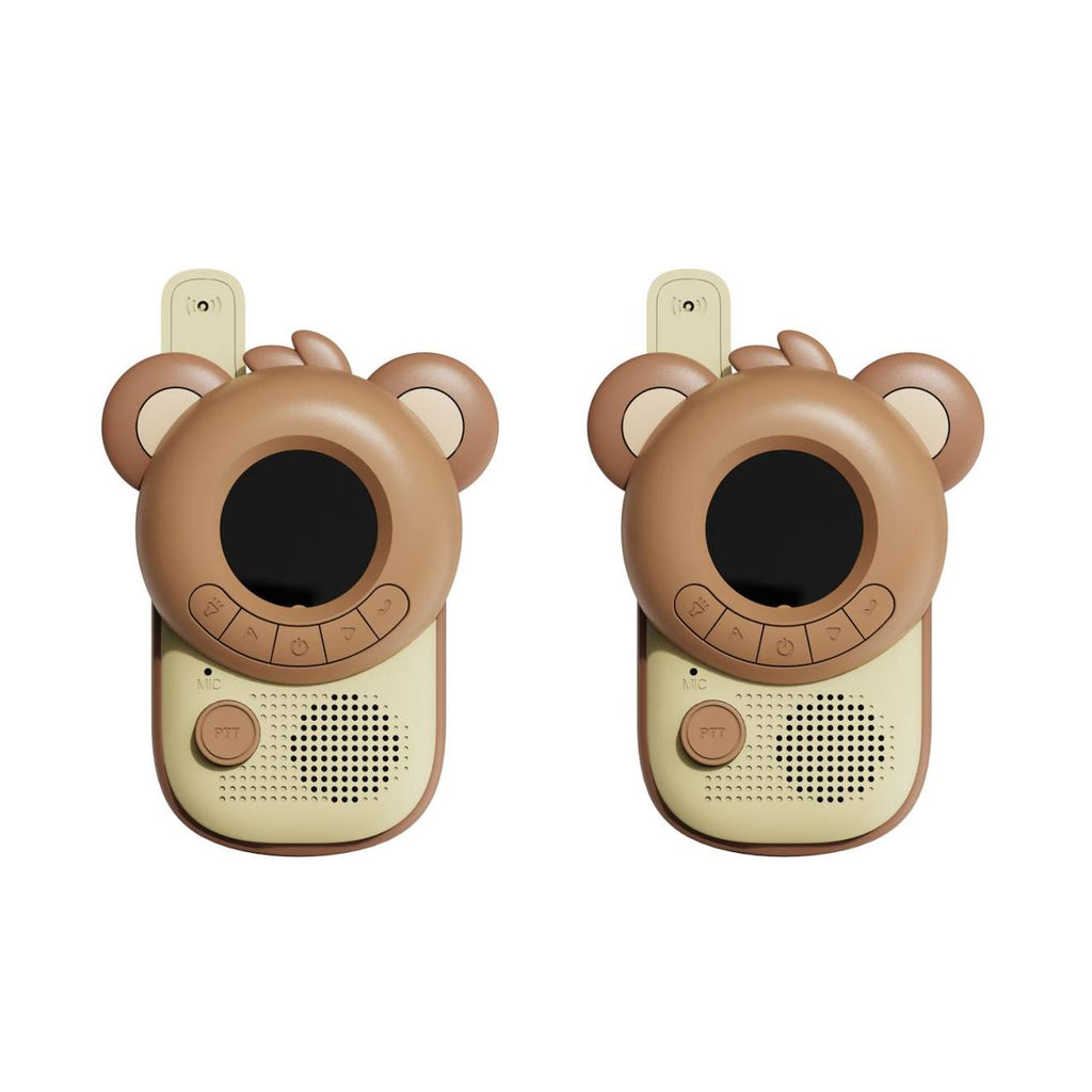 Talkie-walkie ours marron, beige