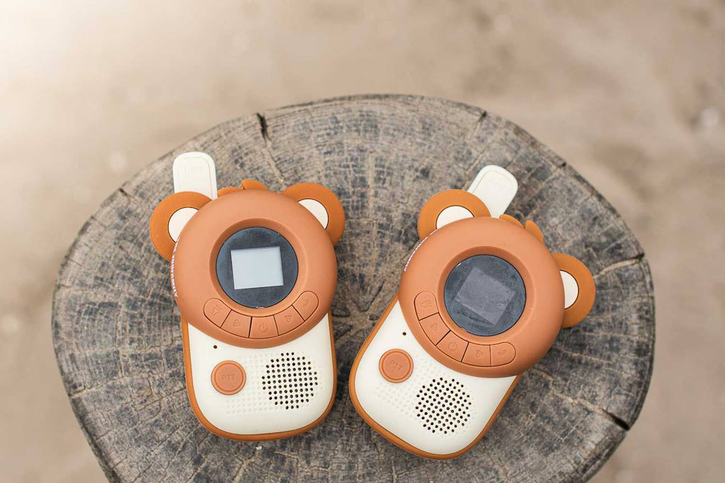 Talkie-walkie ours marron, beige