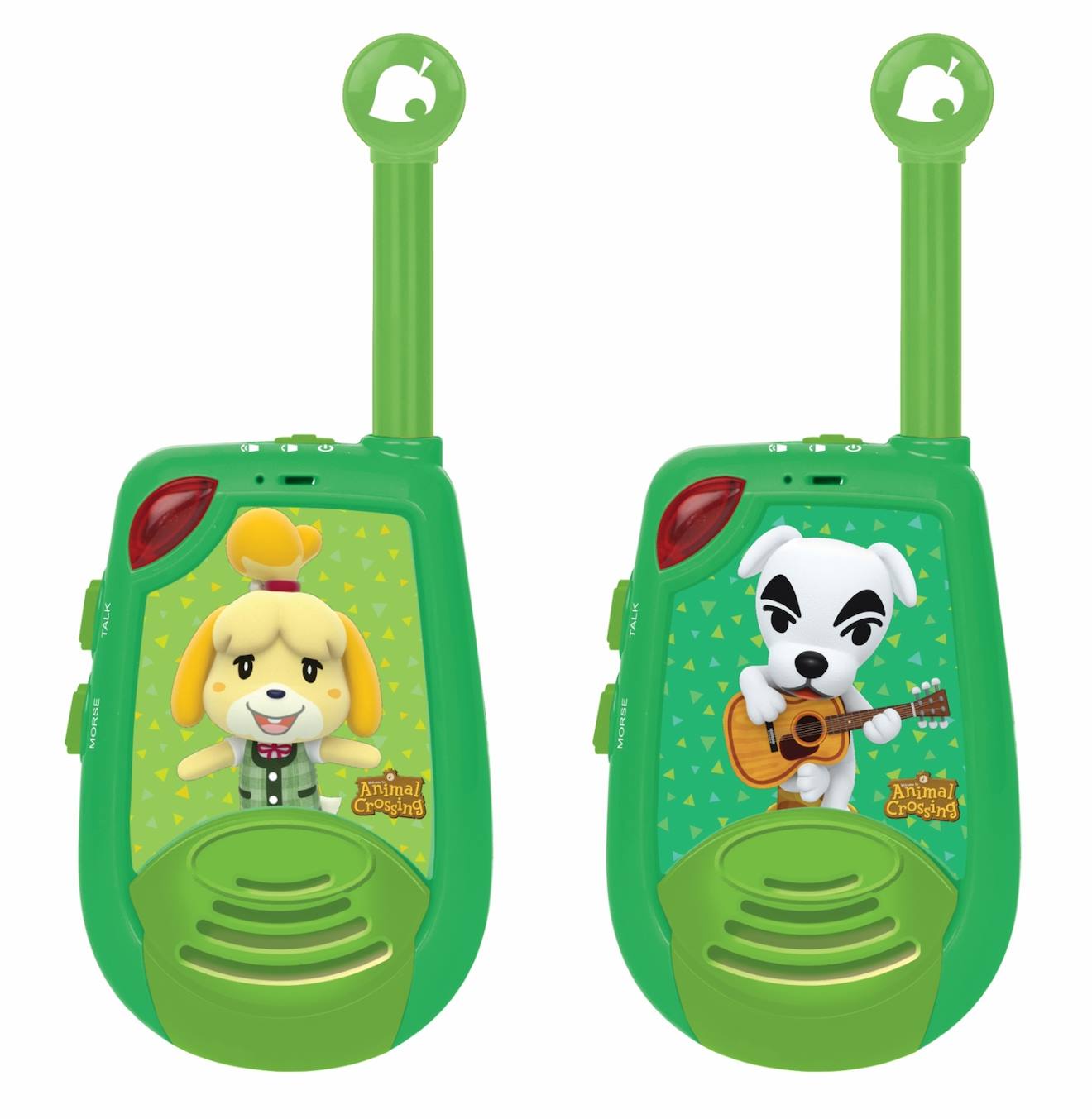 Talkie-walkies animal crossing portée 2km fonction morse multicolore