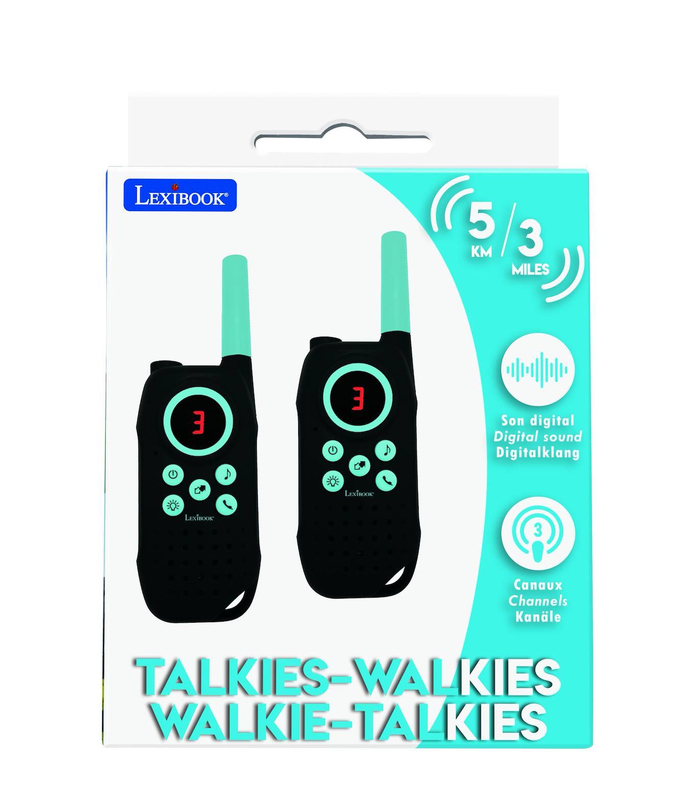 Talkie-walkies digitaux portée 5km multicolore