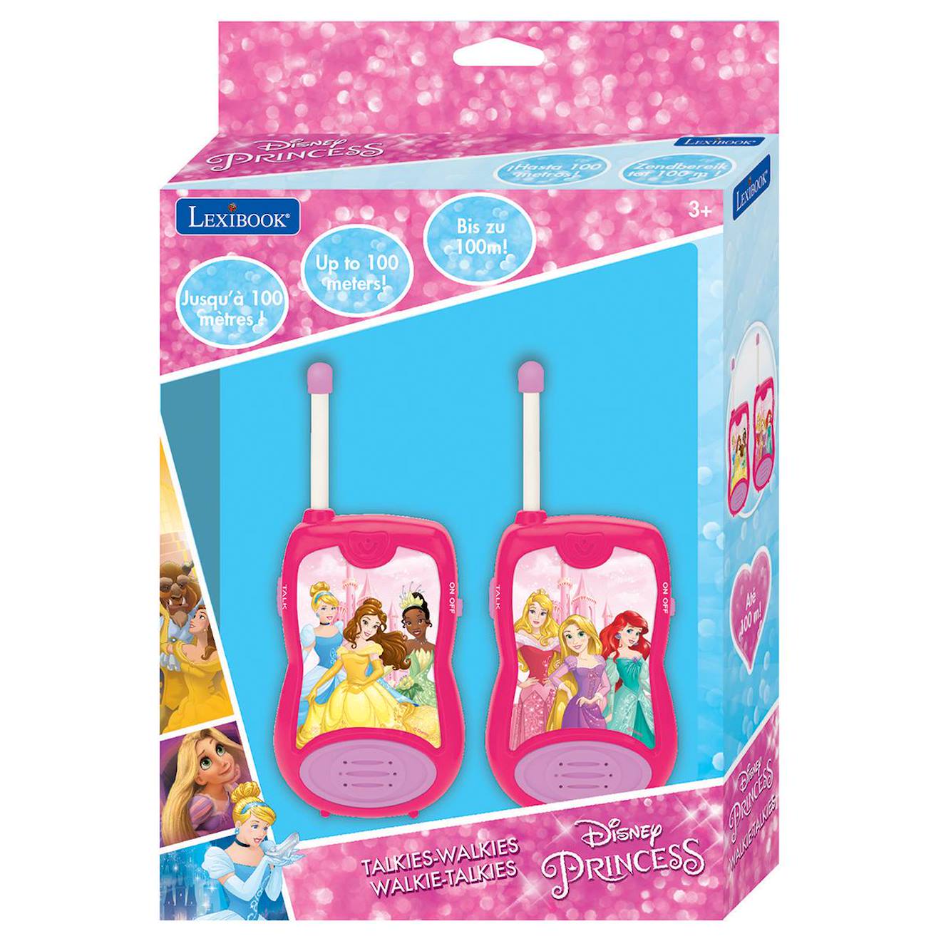 Talkie-walkies Disney Princesses portée 200m multicolore