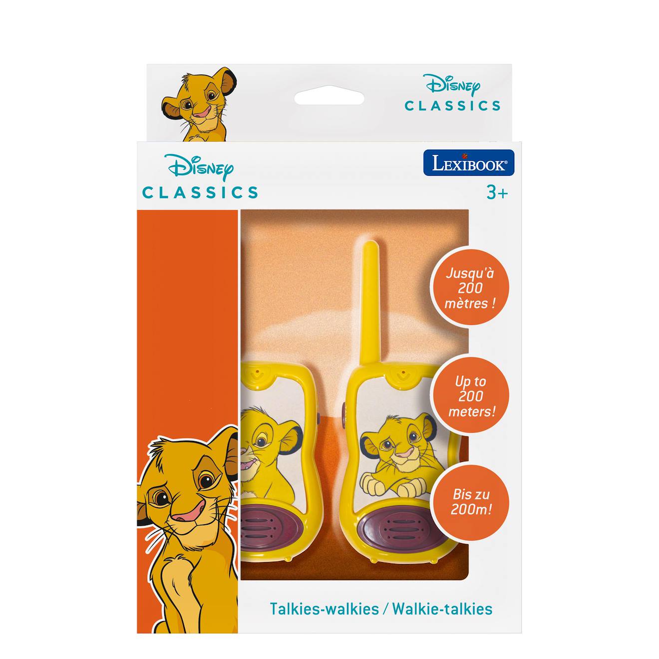 Talkie-walkies Le Roi Lion portée 200m multicolore
