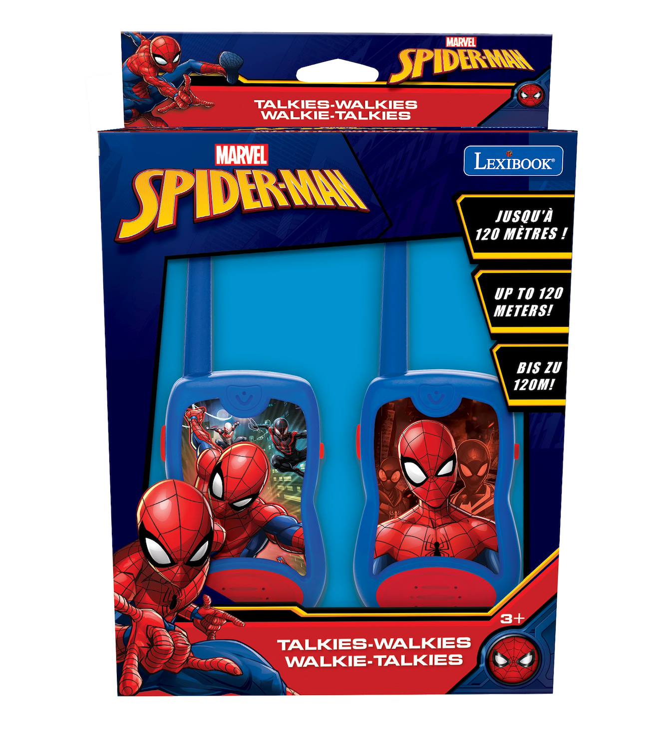 Talkie-walkies Spiderman portée 200m multicolore