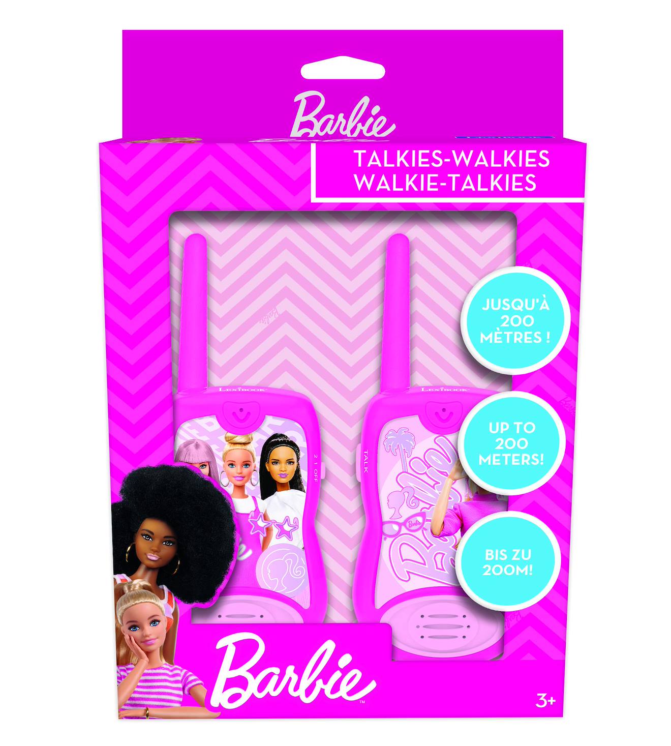 Talkies-walkies Barbie portée 200m multicolore