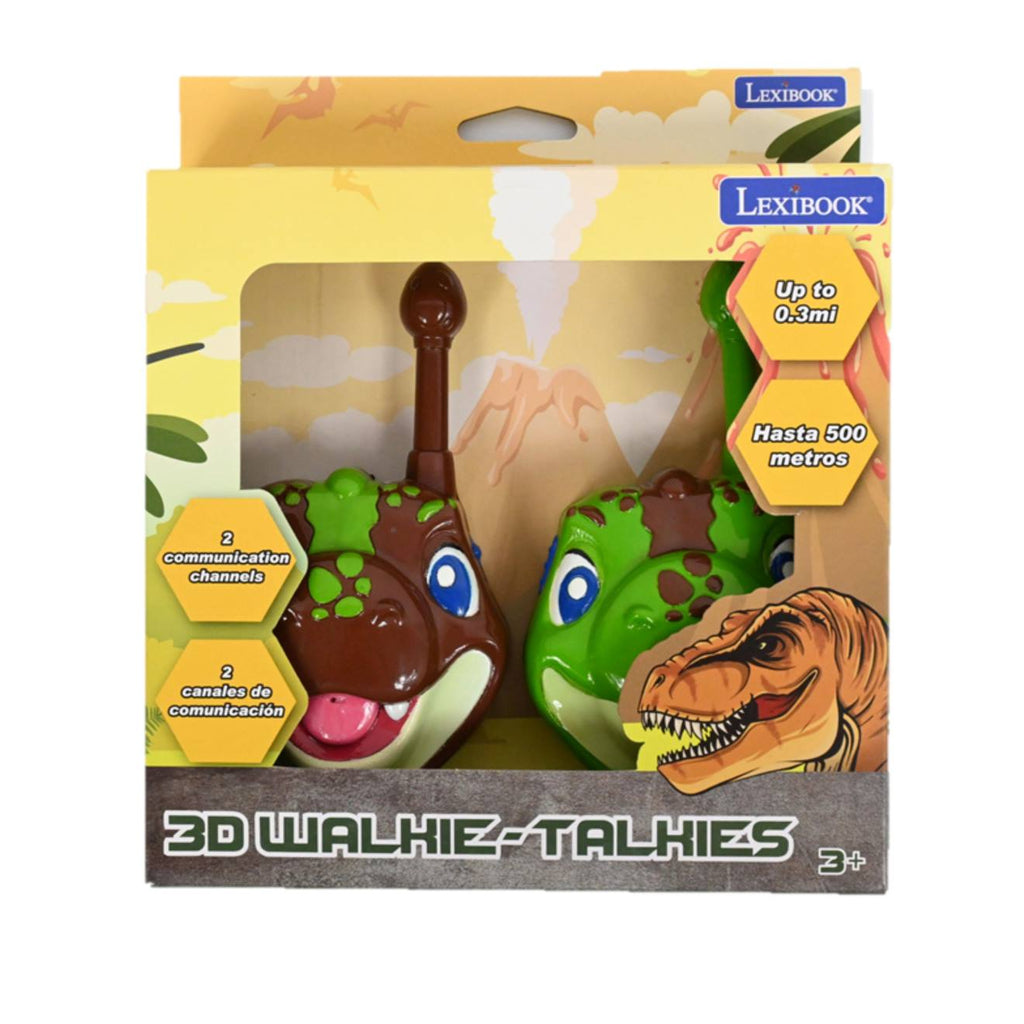 Talkies-walkies dinosaures 3D multicolore