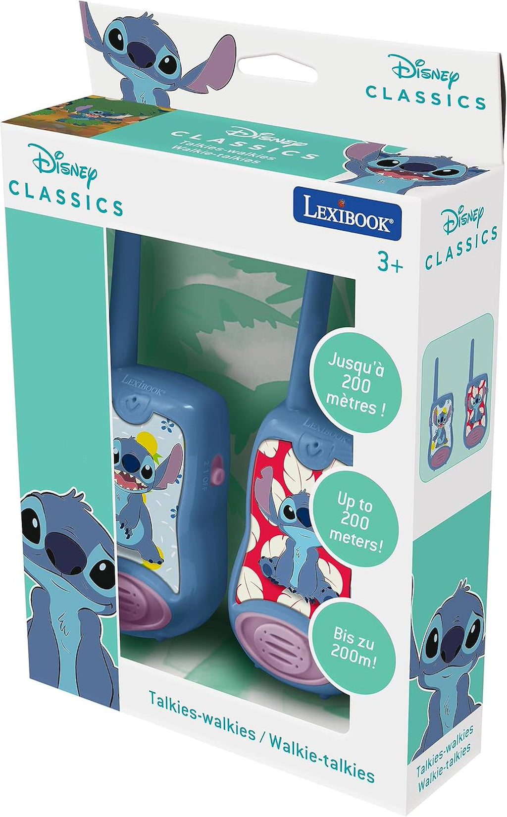 Talkies-walkies Disney Stitch portée 200m multicolore