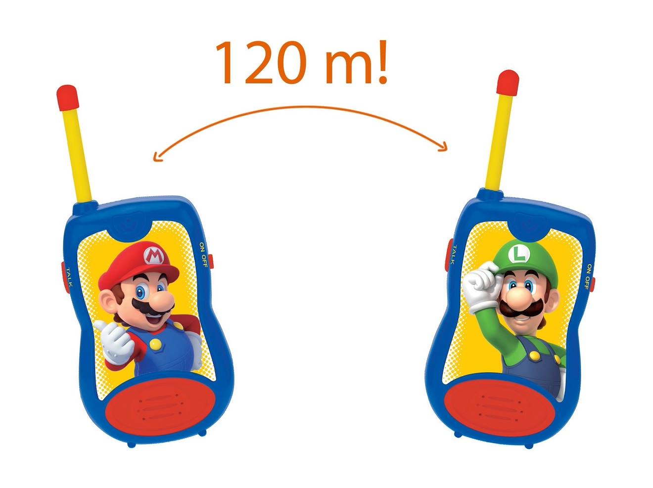 Talkies-walkies Super Mario portée 200m multicolore